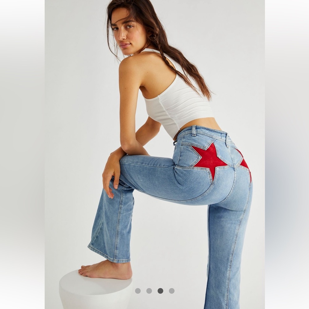 NWT Free People Firecracker Flare Jeans size 25